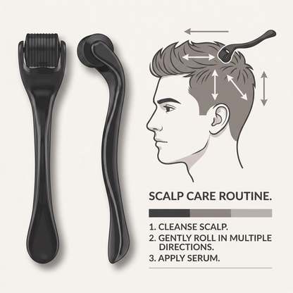 Stainless-Steel Microneedling Scalp Roller